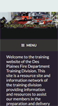 Mobile Screenshot of dpfdtraining.com