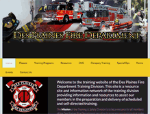 Tablet Screenshot of dpfdtraining.com